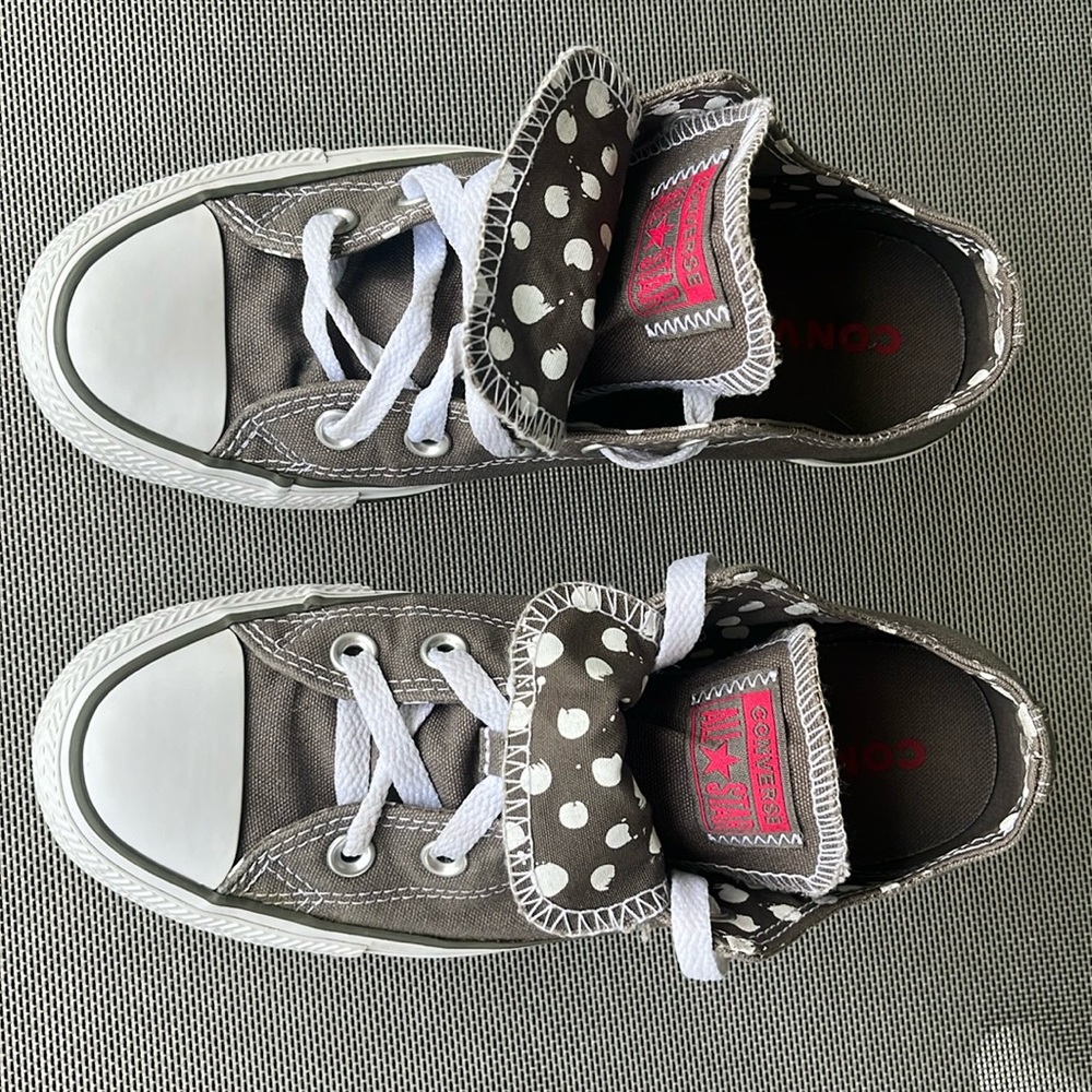 RARE Converse Chuck Taylor WOMENS All Star Grey Double Tongue Ox 534760f. Size 6